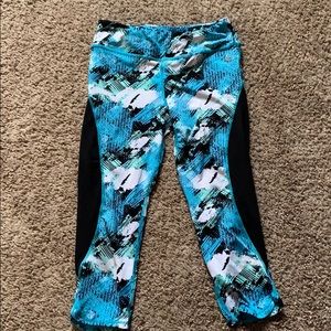 Colorful blue leggings